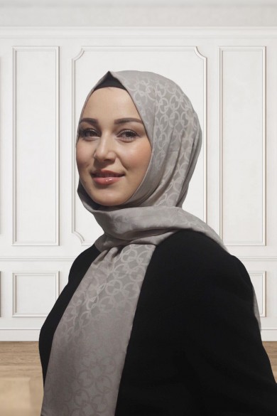 İpeksi Jakar Daire Desen Şal-Bej