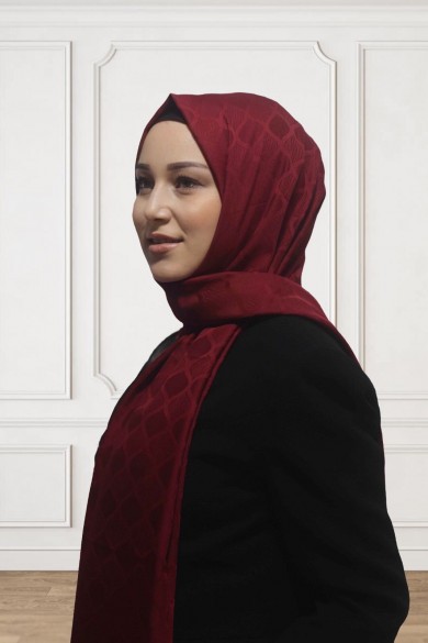 İpeksi Jakar Şal-Bordo